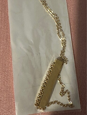 Gold çelik kolye