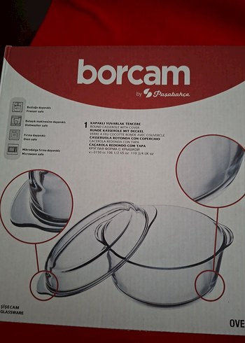 Borcam Kırmızı Kalp Şekilli Fırın Kabı - Görsel 2