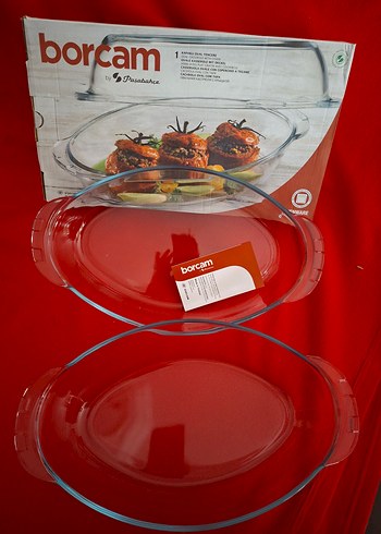 Borcam Kırmızı Kalp Şekilli Fırın Kabı - Görsel 3