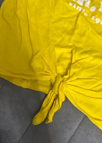 Sarı Kısa Kollu Kadın Tişört - Görsel 2