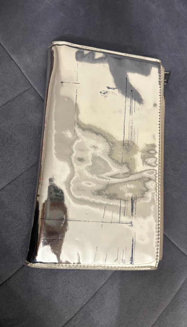 Altın Renkli Fermuarlı Kadın Portföy Çanta - Görsel 2