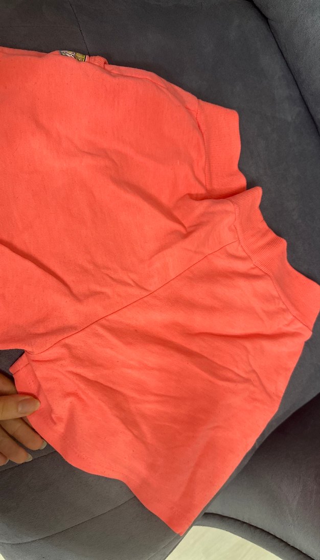 Nakışlı Pembe Kız Şortu - Görsel 3