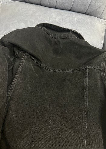Siyah Düğmeli Kadın Denim Ceket - Görsel 4