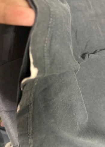 Gri Baskılı Uzun Kollu Hamile Tişörtü - Görsel 3