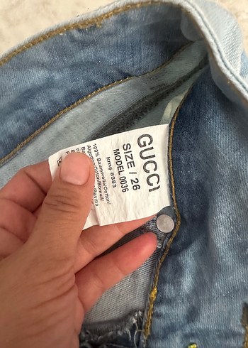 Gucci Mavi kot etek mavi mini etek Mavi Kısa Denim Mini Etek