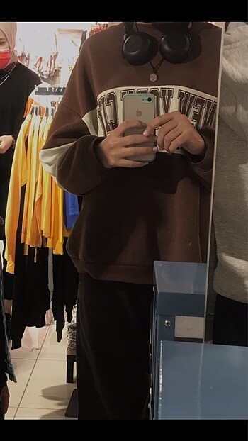 oversize sweatshirt kahverengi