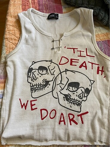 carpe urban outfitters beyaz kolsuz üst top crop