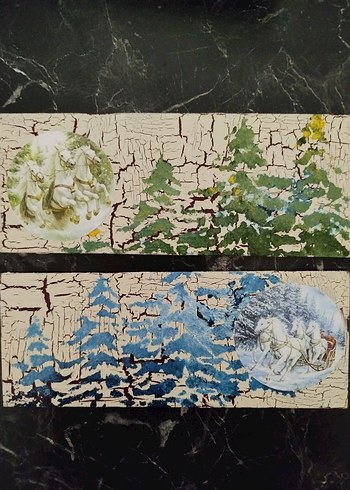 At Yılı Özel Dekoratif İkili Tablo - Görsel 2