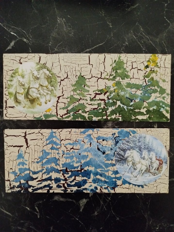 At Yılı Özel Dekoratif İkili Tablo - Görsel 2