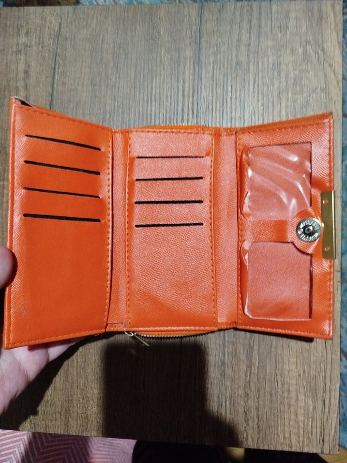 Kadın Turuncu Cüzdan - Görsel 3