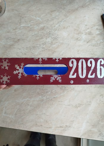 Renkli Mavi Kuşlu Ahşap Tepsi - Görsel 5