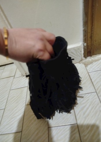 Siyah Süet Püsküllü Dolgu Topuklu Bot - Görsel 4