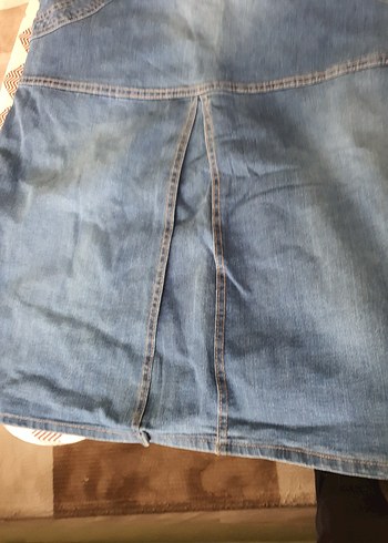 Ebru maternity hamile Denim Salopet - Görsel 5