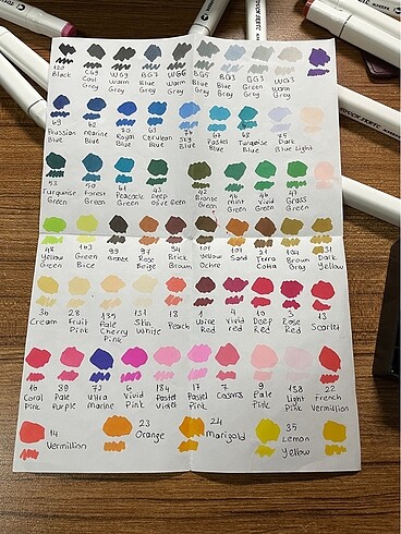 Beden Renk Touch sketc marker