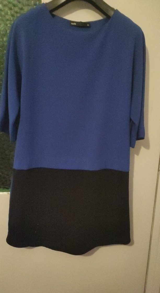 Lacivert Siyah Hamile Midi Tunik - Görsel 2