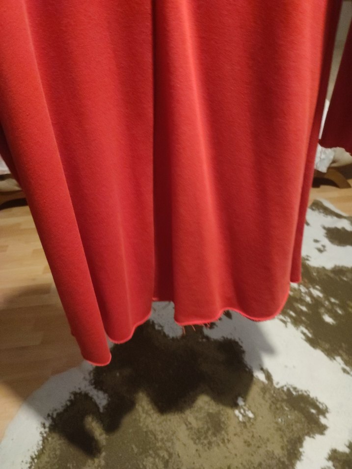 Uzun Kollu V Yaka Hamile elbise yada blu, - Görsel 3