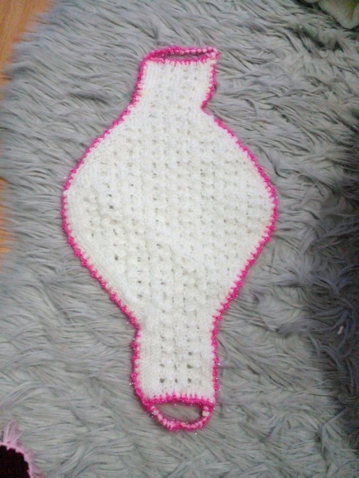 Pembe ve Kahverengi El Yapımı Banyo lifi - Görsel 4