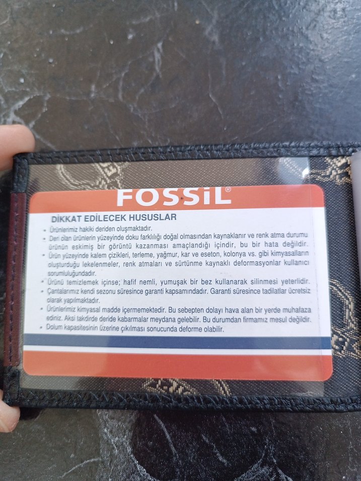 Fossil Siyah Erkek Cüzdanı - Görsel 3