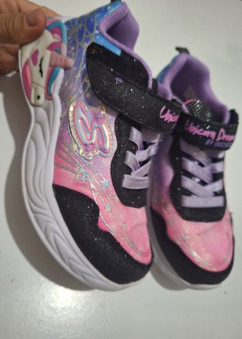 Skechers Kız Çocuk Pembe Unicorn Baskılı Spor Ayakkabı