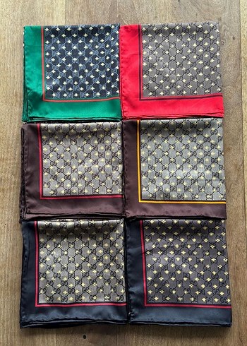 Gri Desenli Kadın Fular - Görsel 5