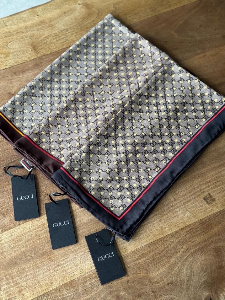 Gri Desenli Kadın Fular - Görsel 4