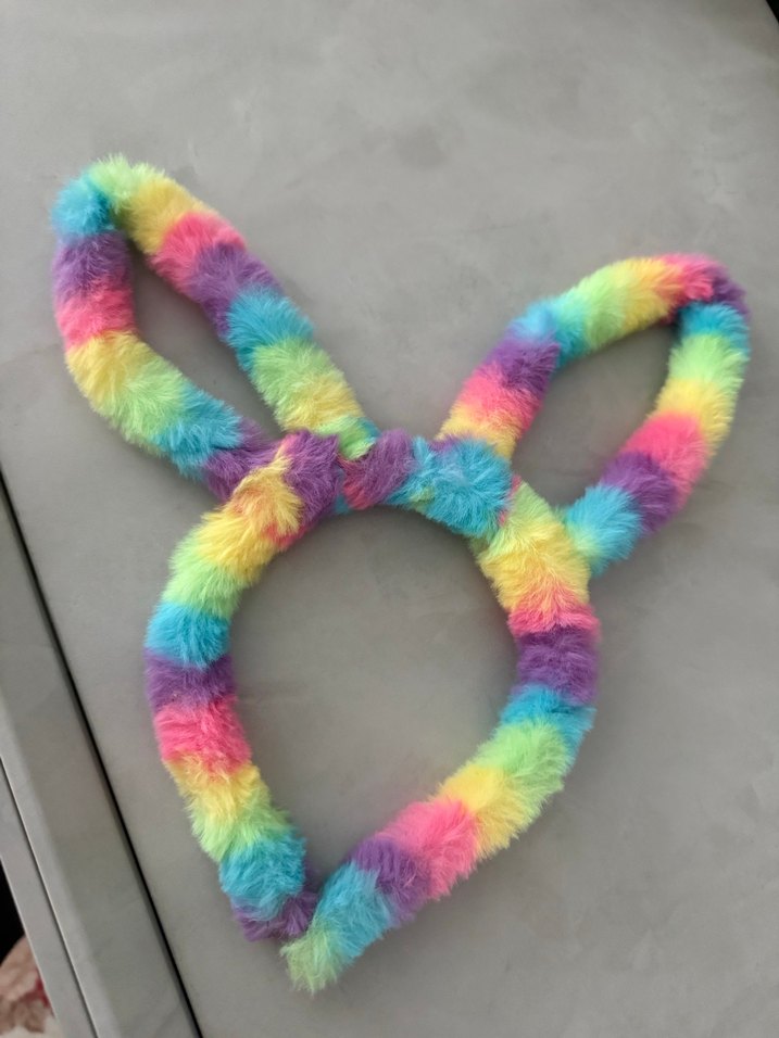 Çok Renkli Tüylü Çocuk Saç Bandı - Görsel 2