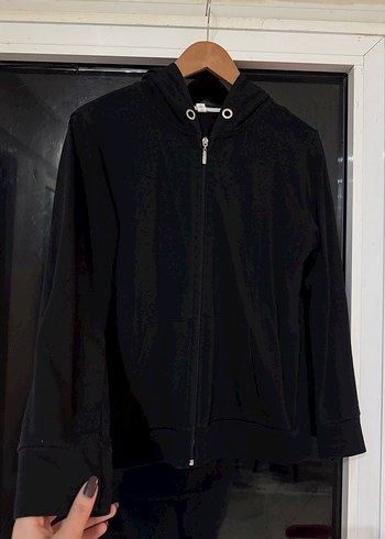 Kadın Siyah Fermuarlı Ceket - Görsel 7