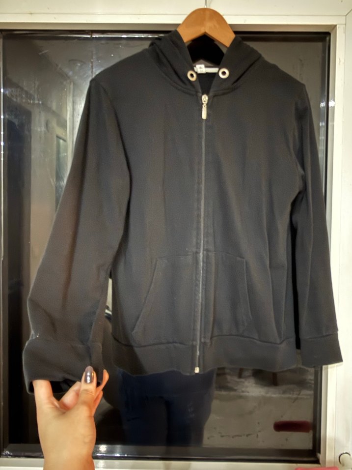 Kadın Siyah Fermuarlı Ceket - Görsel 5