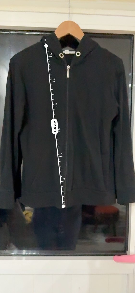 Kadın Siyah Fermuarlı Ceket - Görsel 3