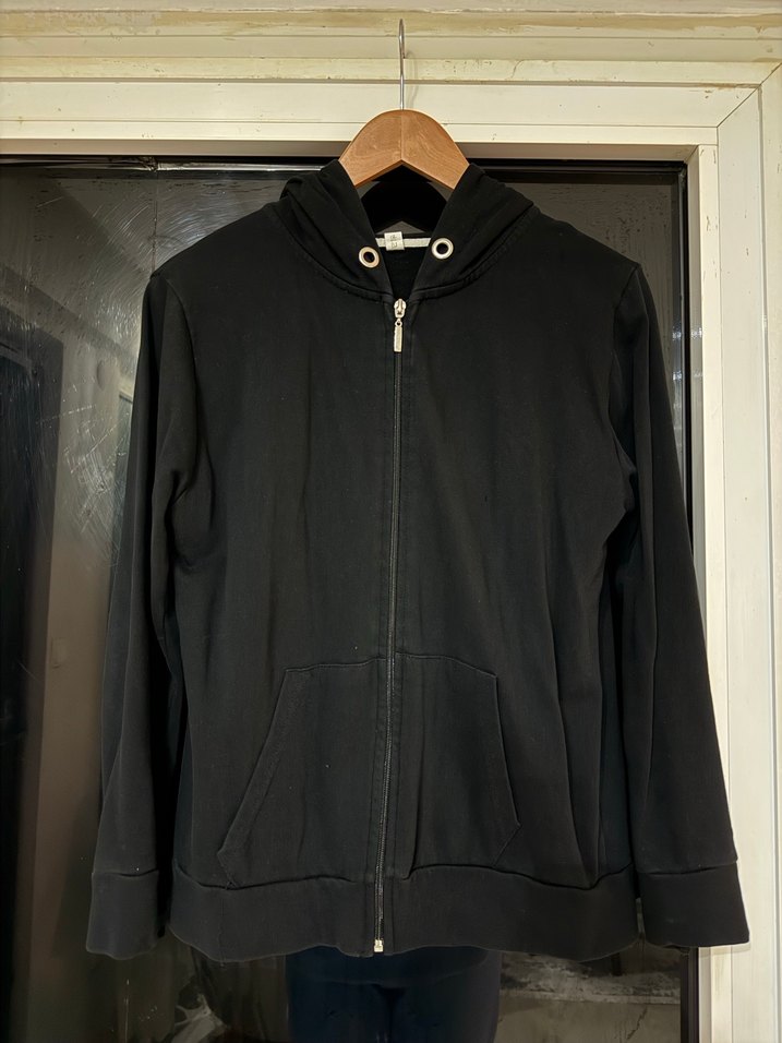 Kadın Siyah Fermuarlı Ceket - Görsel 4