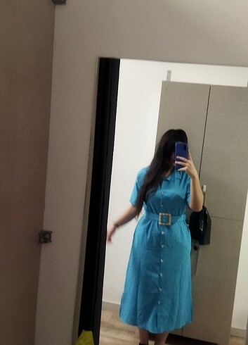 Flexi Mavi günlük elbise