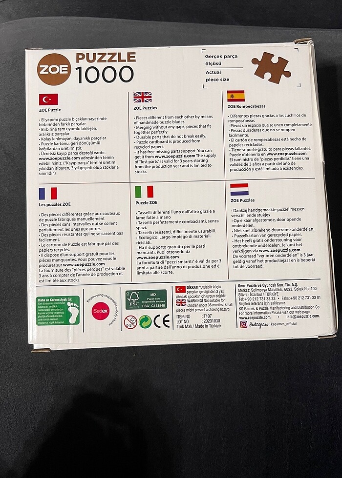 1000 parça puzzle - Görsel 3