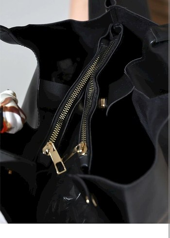 Tokalı Siyah Kadın Omuz Çantası - Görsel 2