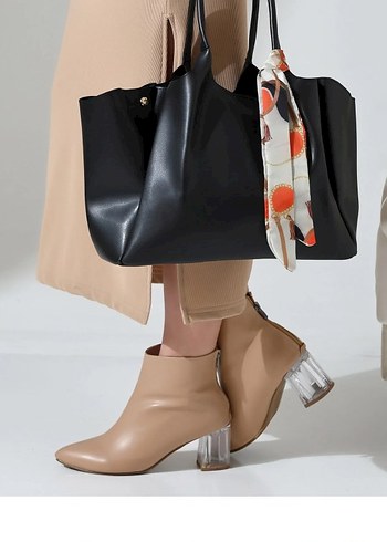 Tokalı Siyah Kadın Omuz Çantası - Görsel 3