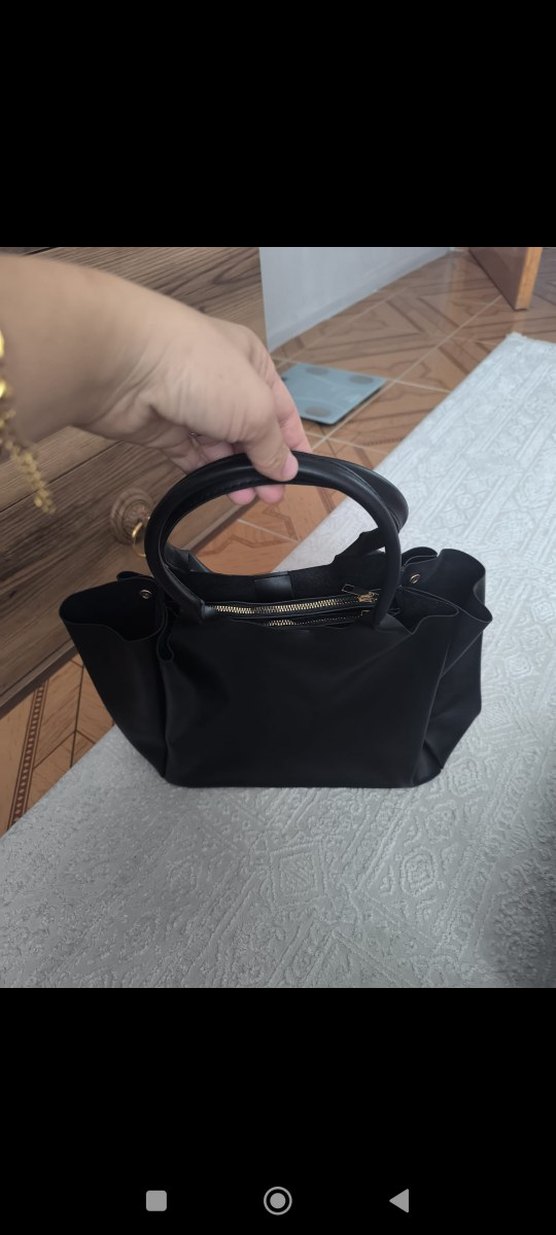 Tokalı Siyah Kadın Omuz Çantası - Görsel 4