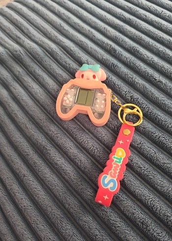 Pembe Kawaii Oyun Konsolu Anahtarlık - Görsel 2