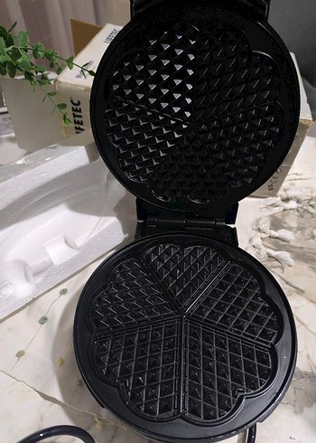 Kalp Desenli Beyaz Tost Makinesi - Görsel 2