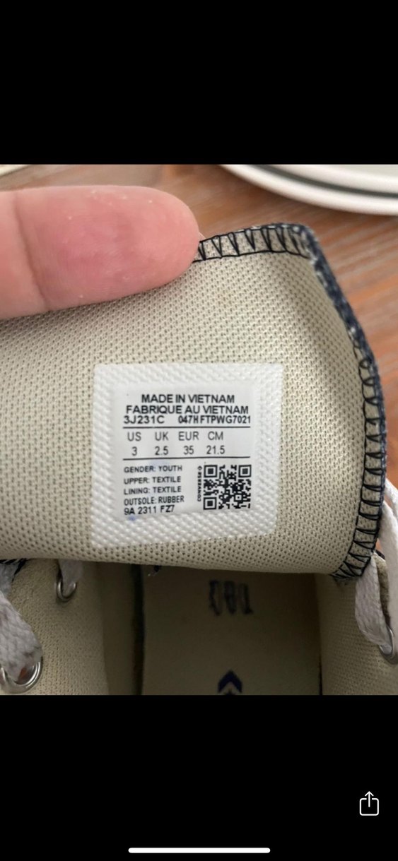 Siyah Düz Tabanlı orijinal converse - Görsel 5