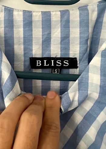 Mavi Ekose Uzun Kollu Elbise - Görsel 4