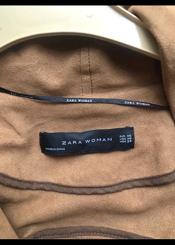 Kahverengi Süet Kadın Deri Ceket - Görsel 2