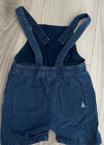 Erkek Çocuk Koyu Mavi Denim Askılı Tulum - Görsel 2