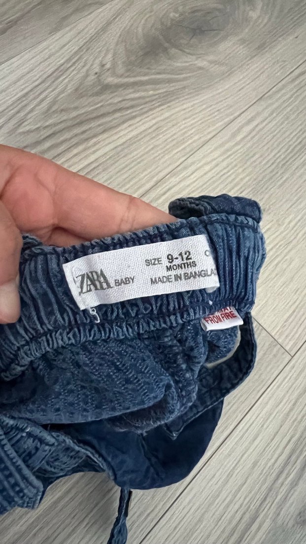 Erkek Çocuk Koyu Mavi Denim Askılı Tulum - Görsel 3