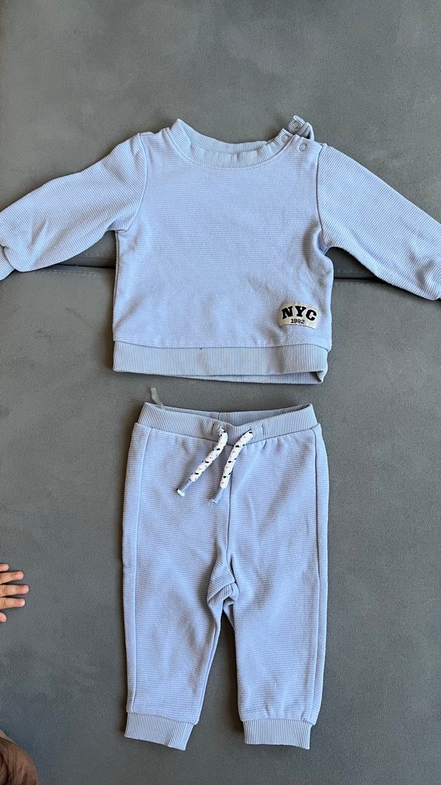 Mavi Bebek Erkek Uzun Kollu Takım - Görsel 2