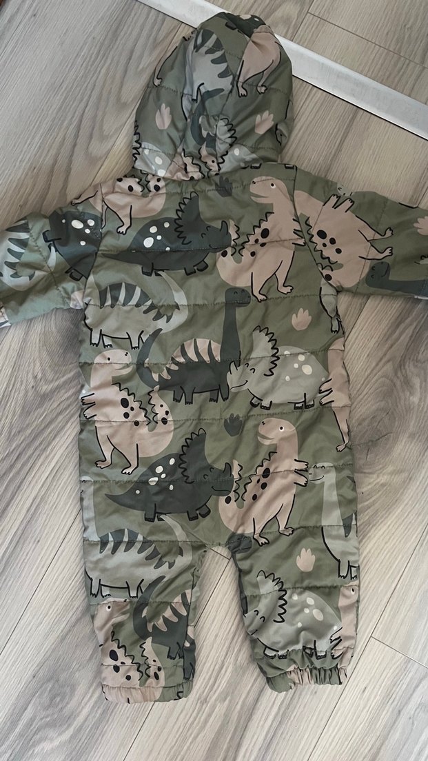 Astronot mont dinozor Desenli Bebek Tulum - Görsel 3