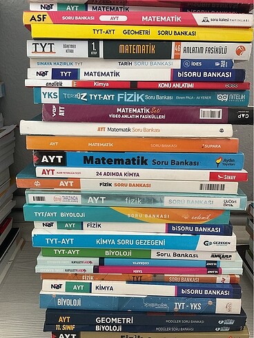 YKS TYT AYT 9 10 11 KİTAPLARI İLAN AÇTIRIN KİTAPLARIN DURUMUNU B