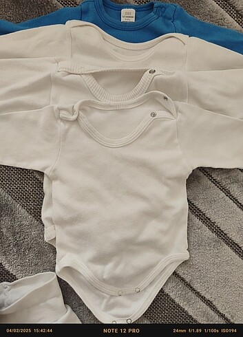 HelloBaby 4 adet uzun kollu zıbın 