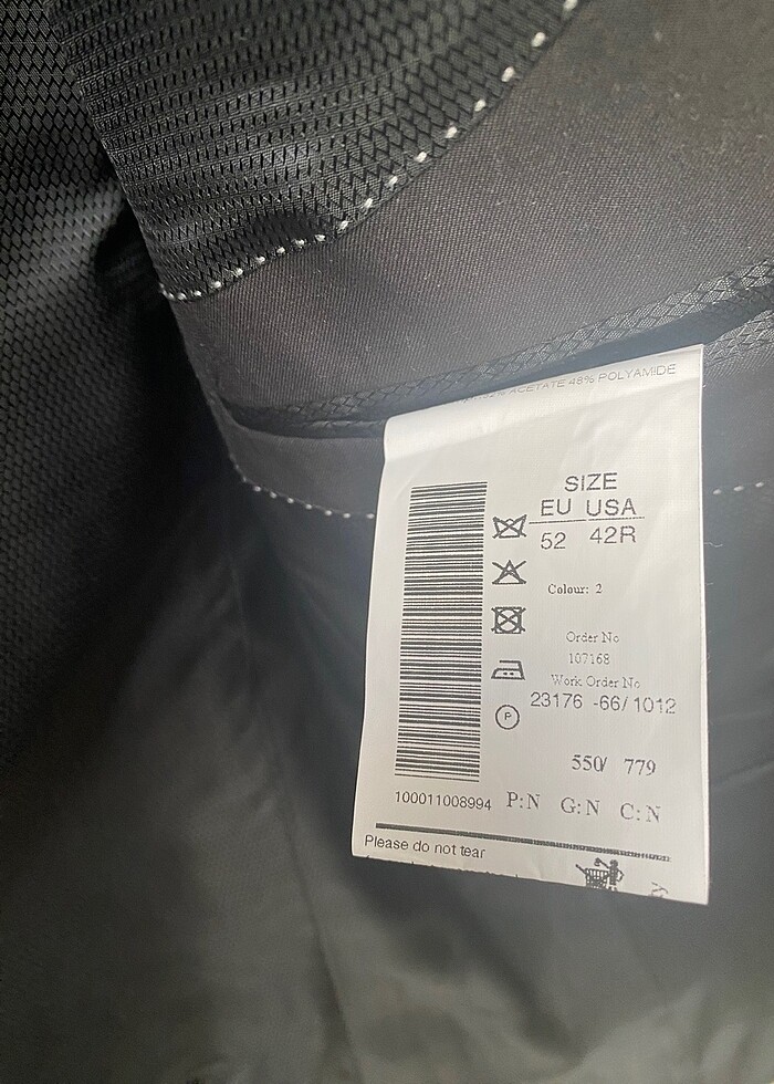 C.C.S sarar damatlik temiz 52 beden - Görsel 5