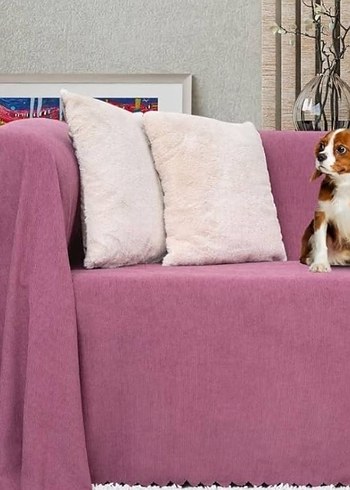 Diğer Pembe Pastel Modern Koltuk Örtüsü