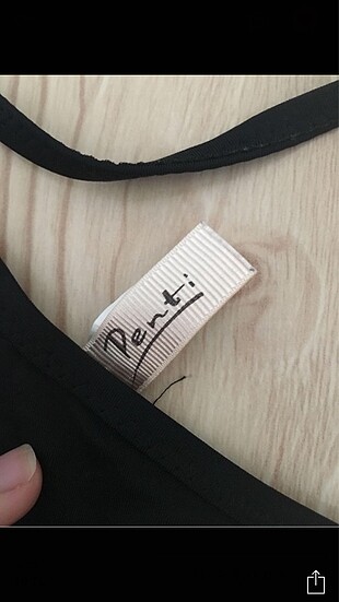 36 Beden siyah Renk Penti Bikini Üstü