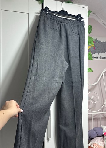 38 Beden Gri Kadın Kumaş Pantolon